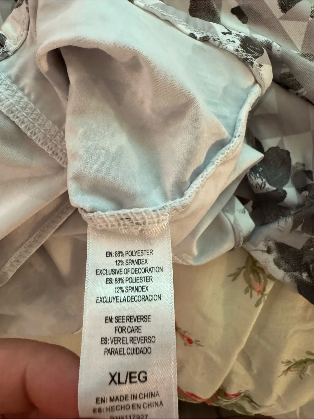 Reebok Women's Gray Floral Zip-Up Jacket